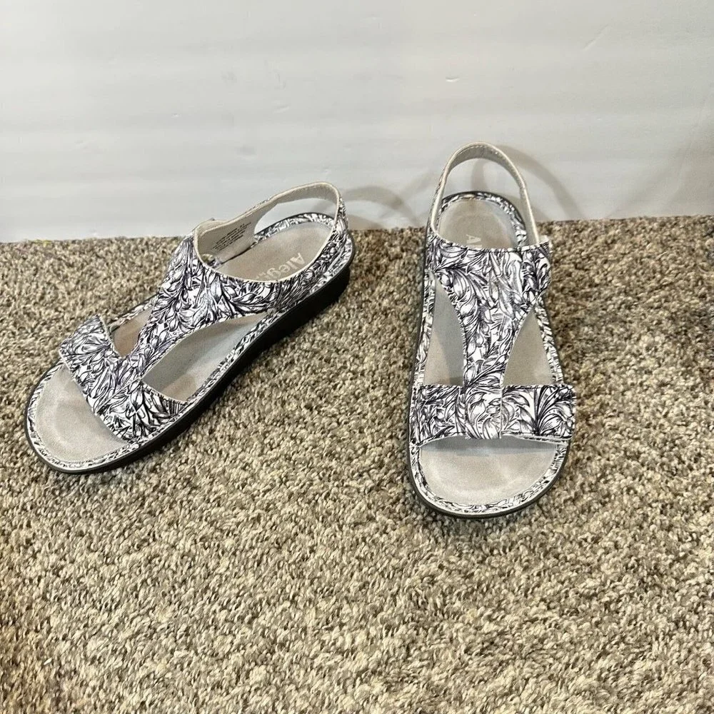 Alegria Kendra Vineland Comfort Leather Sandal US 10.5-11 Wide Ken-769 Floral - Picture 8 of 9